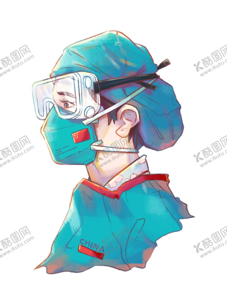 编号：35696609241828252139【酷图网】源文件下载-医生人物女性插画卡通海报素材