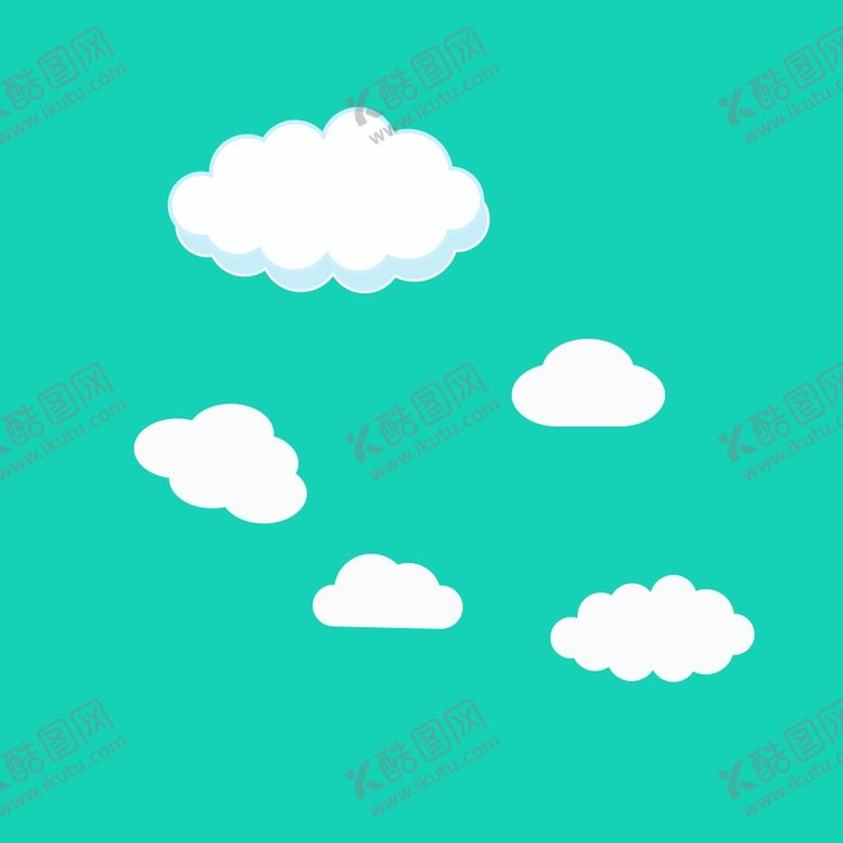 编号：65568009190735022193【酷图网】源文件下载-白云云朵矢量图