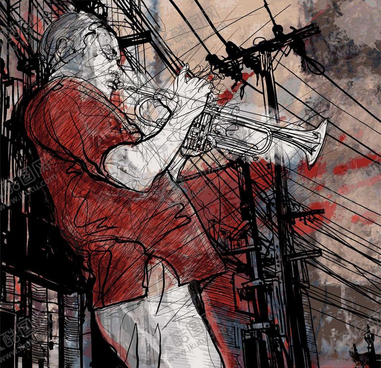 编号：95725110051721135426【酷图网】源文件下载-吹萨克斯风