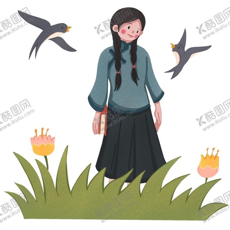 编号：18642606280329597431【酷图网】源文件下载-民国女青年