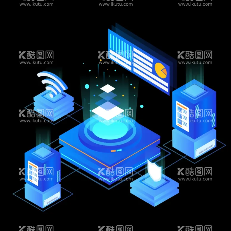 编号：28143112182041099723【酷图网】源文件下载-3D立体互联网图标