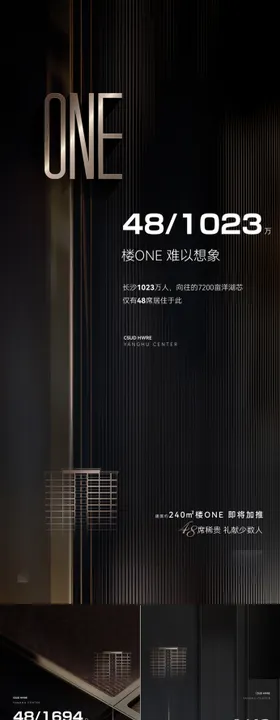地产价值点品质 黑金系列海报