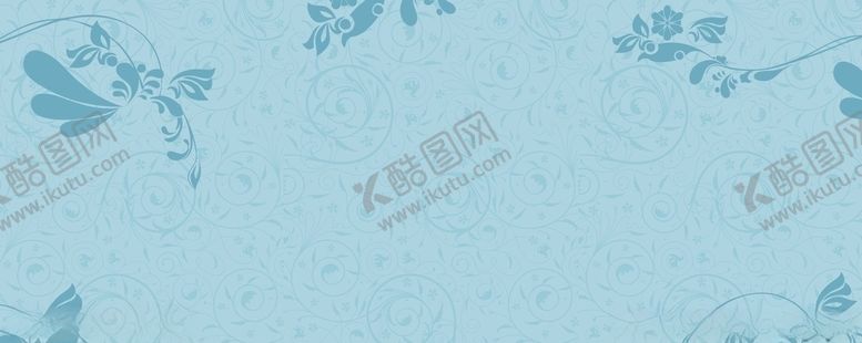 编号：50553105021252414122【酷图网】源文件下载-浅蓝花纹婚礼背景