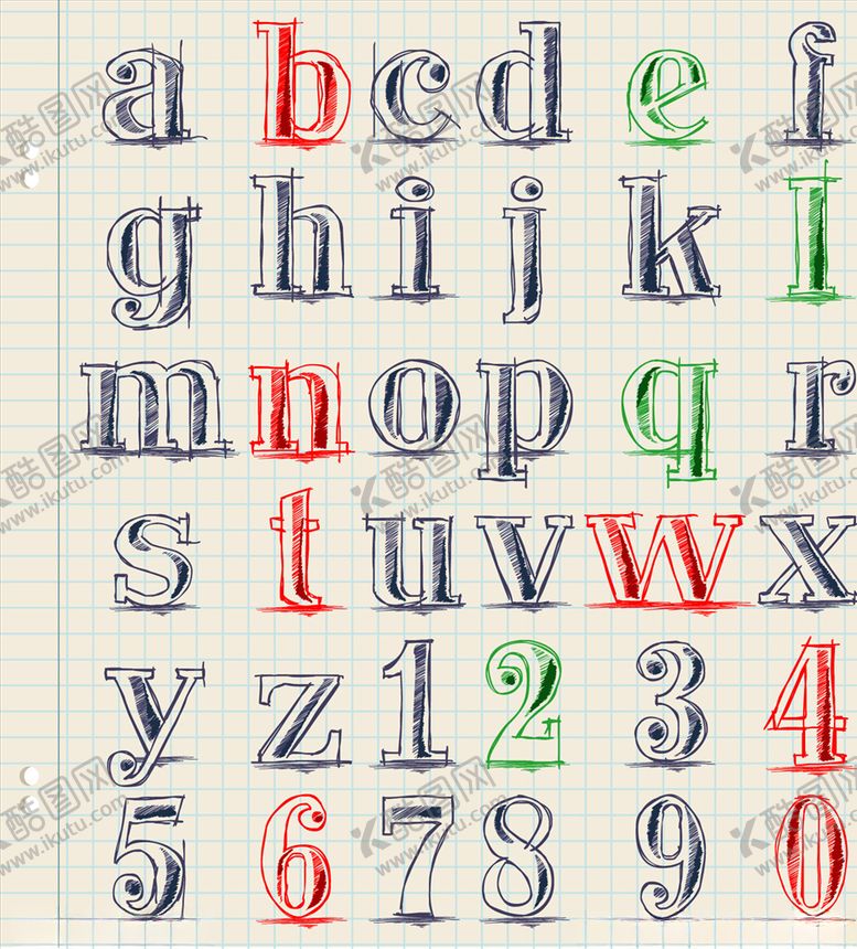 编号：81992109281532371521【酷图网】源文件下载-卡通字母