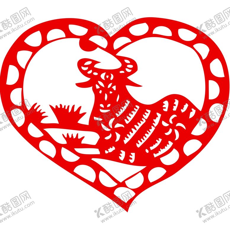 编号：74664809292001228145【酷图网】源文件下载-生肖牛剪纸