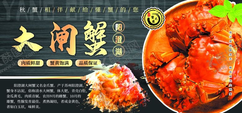 编号：65688704031850308153【酷图网】源文件下载-大闸蟹