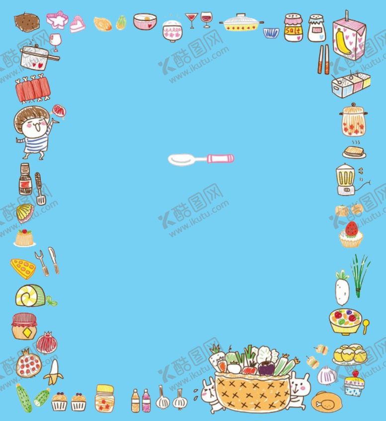 编号：88019609280326255860【酷图网】源文件下载-美食边框