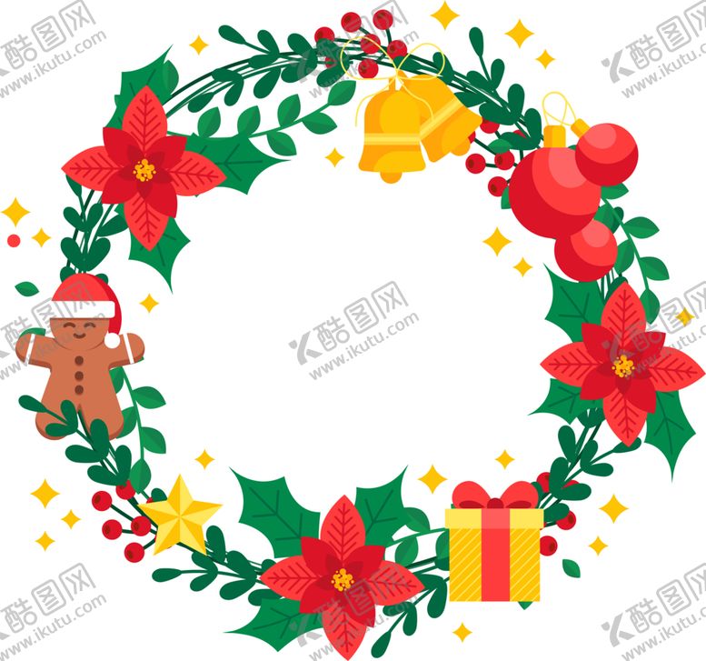 编号：25059301140627094167【酷图网】源文件下载-圣诞花环