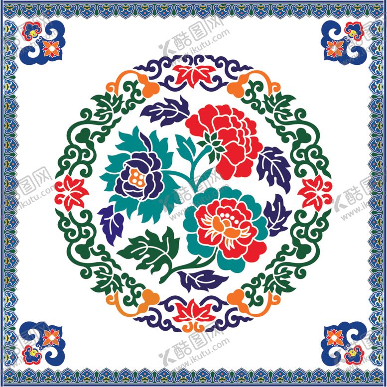 编号：59202112080135145907【酷图网】源文件下载-古典花纹边框传统花纹