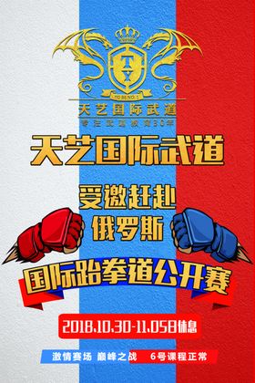 武馆海报
