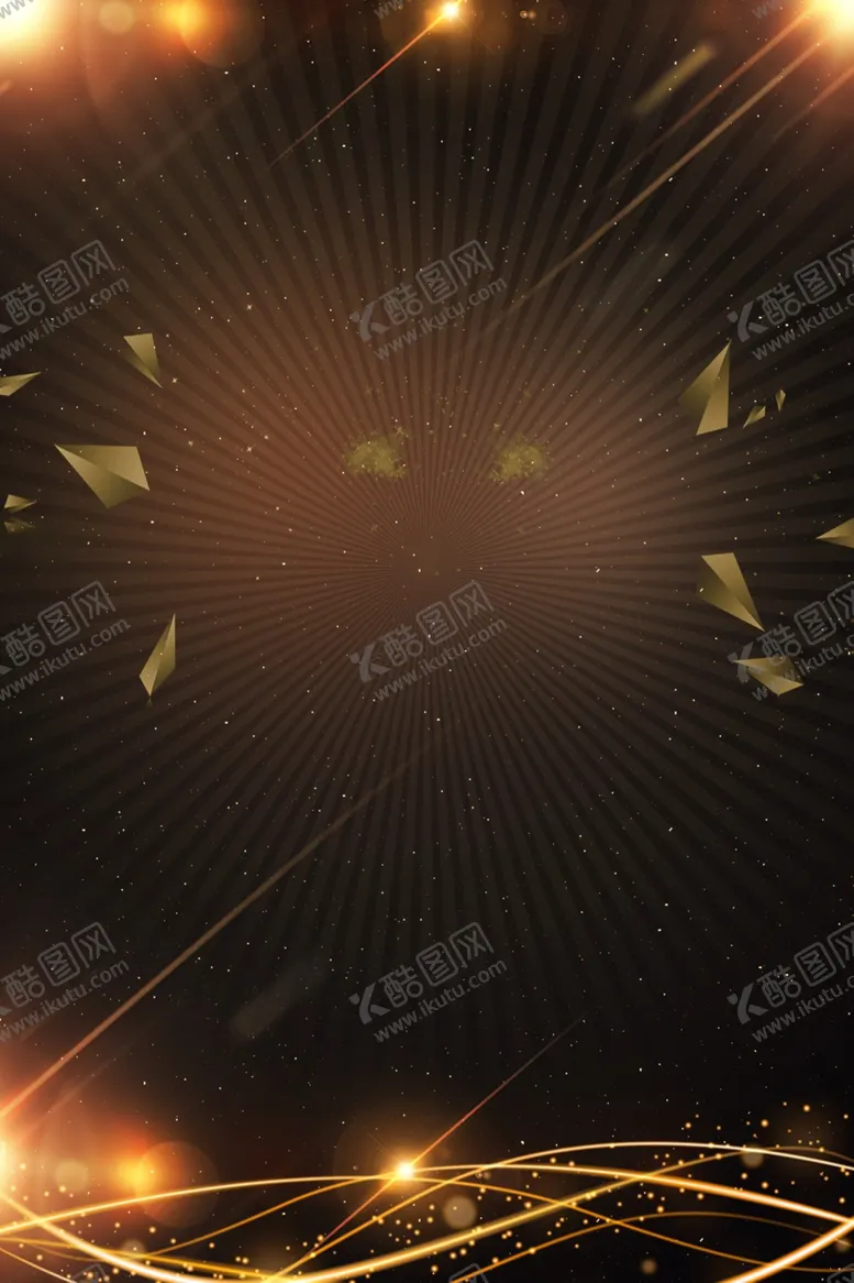编号：91282304260325049717【酷图网】源文件下载-黑金背景素材