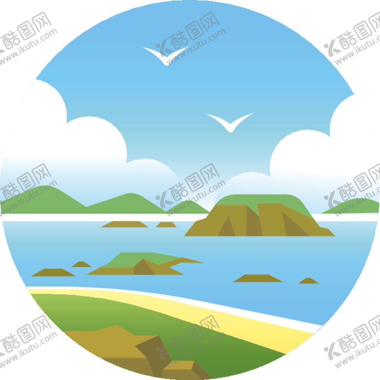 编号：57216607131545382096【酷图网】源文件下载-风景插画