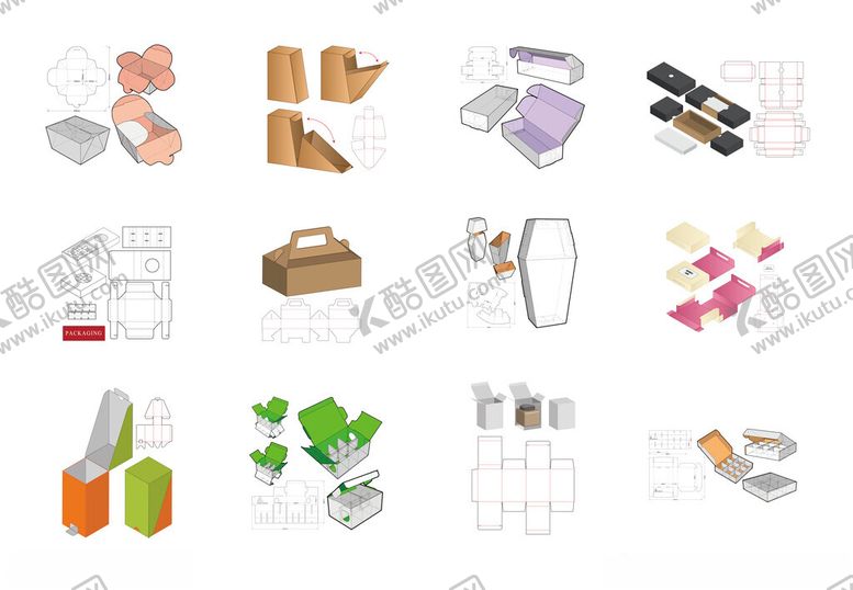 编号：50549311021448594723【酷图网】源文件下载-盒子模切图