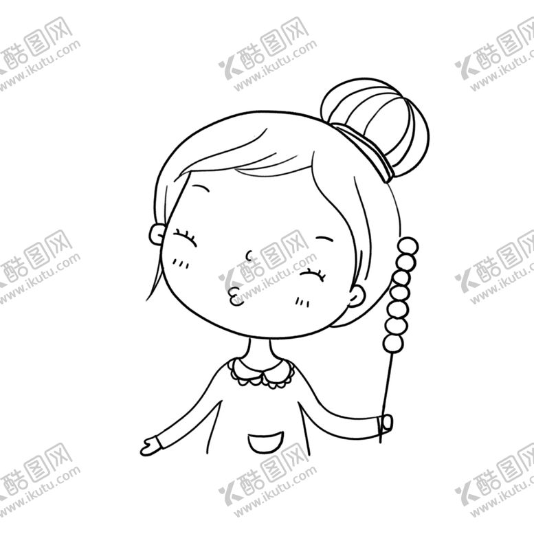 编号：34820510282235112407【酷图网】源文件下载-吃糖葫芦女孩