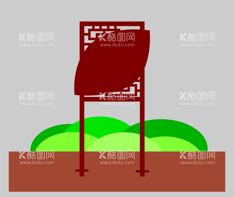 编号：62761112261054039698【酷图网】源文件下载-铁艺牌 叶子