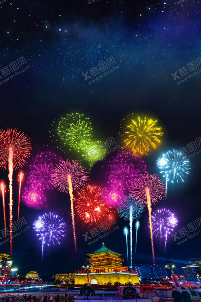 编号：26643712080939522643【酷图网】源文件下载-烟花背景