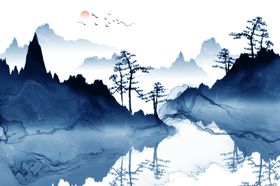 写意山水画      