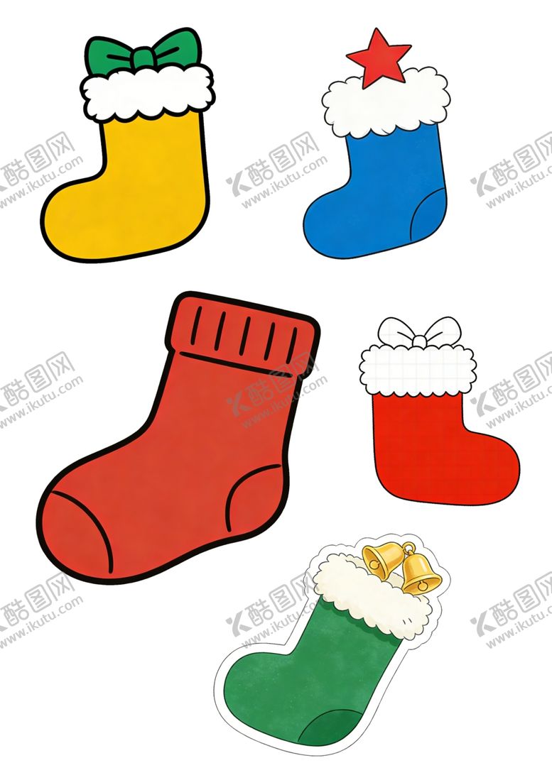 编号：38760404132234065341【酷图网】源文件下载-圣诞袜子插画