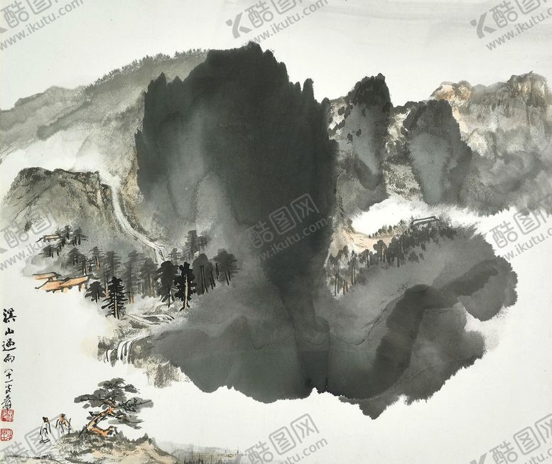编号：70968210120106148106【酷图网】源文件下载-张大千国画