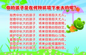你的孩子是在何种环境下长大