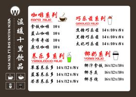 奶茶海报灯箱