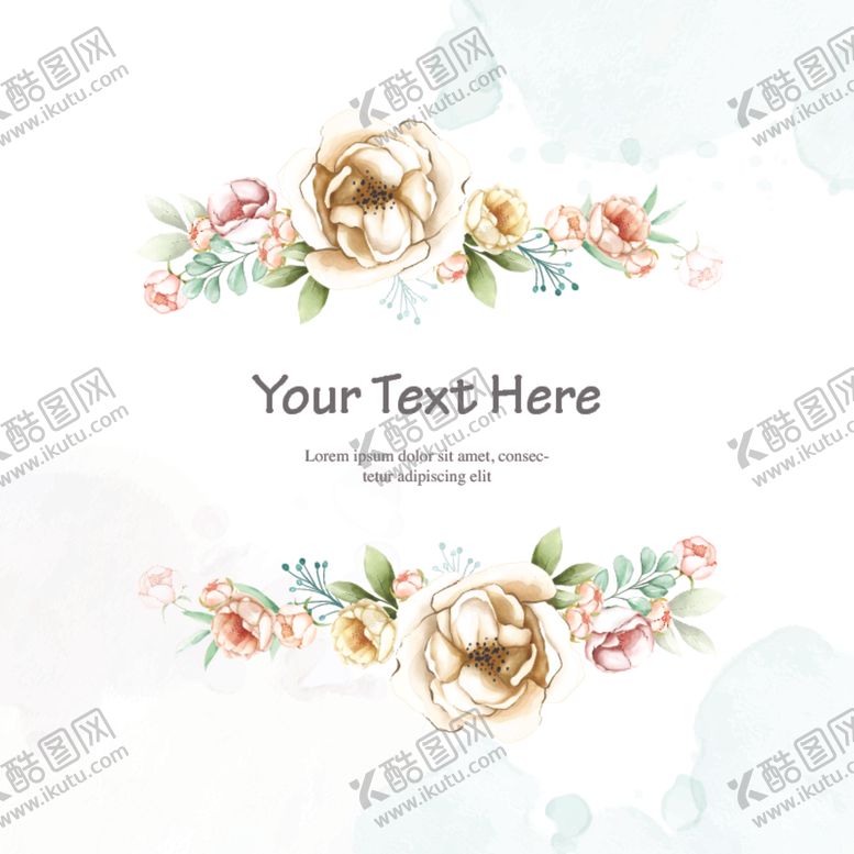 编号：33519006151402036026【酷图网】源文件下载-水彩花卉插画