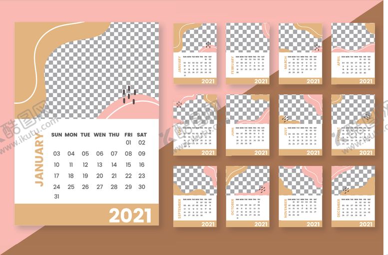 编号：39640509130012191489【酷图网】源文件下载-2021年历