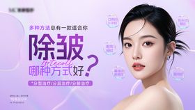 医美除皱新品案例宣传海报