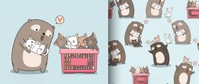 卡通猫咪
