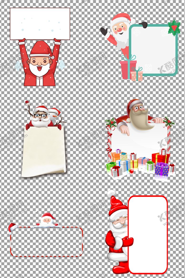 编号：25878110281738089933【酷图网】源文件下载-圣诞老人节日边框