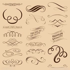 复古装饰性花纹设计元素