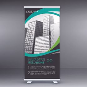 X展架模板易拉宝