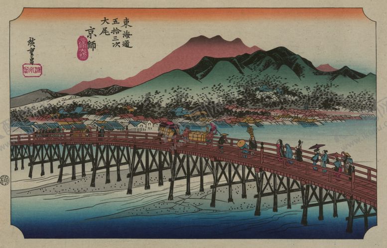 编号：78786709161305414039【酷图网】源文件下载-日本街景风景浮世绘