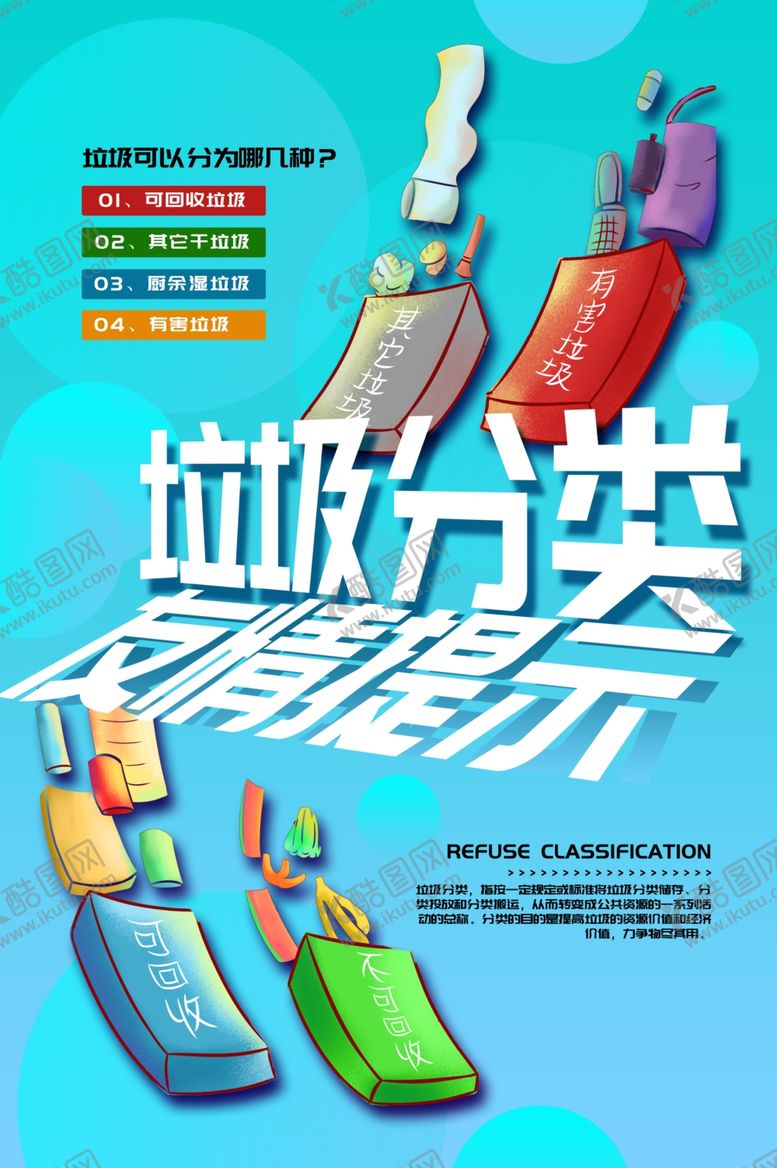 编号：68081511300227013851【酷图网】源文件下载-垃圾分类指南展板