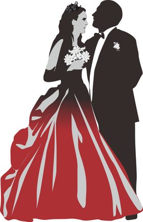 婚纱人物剪影