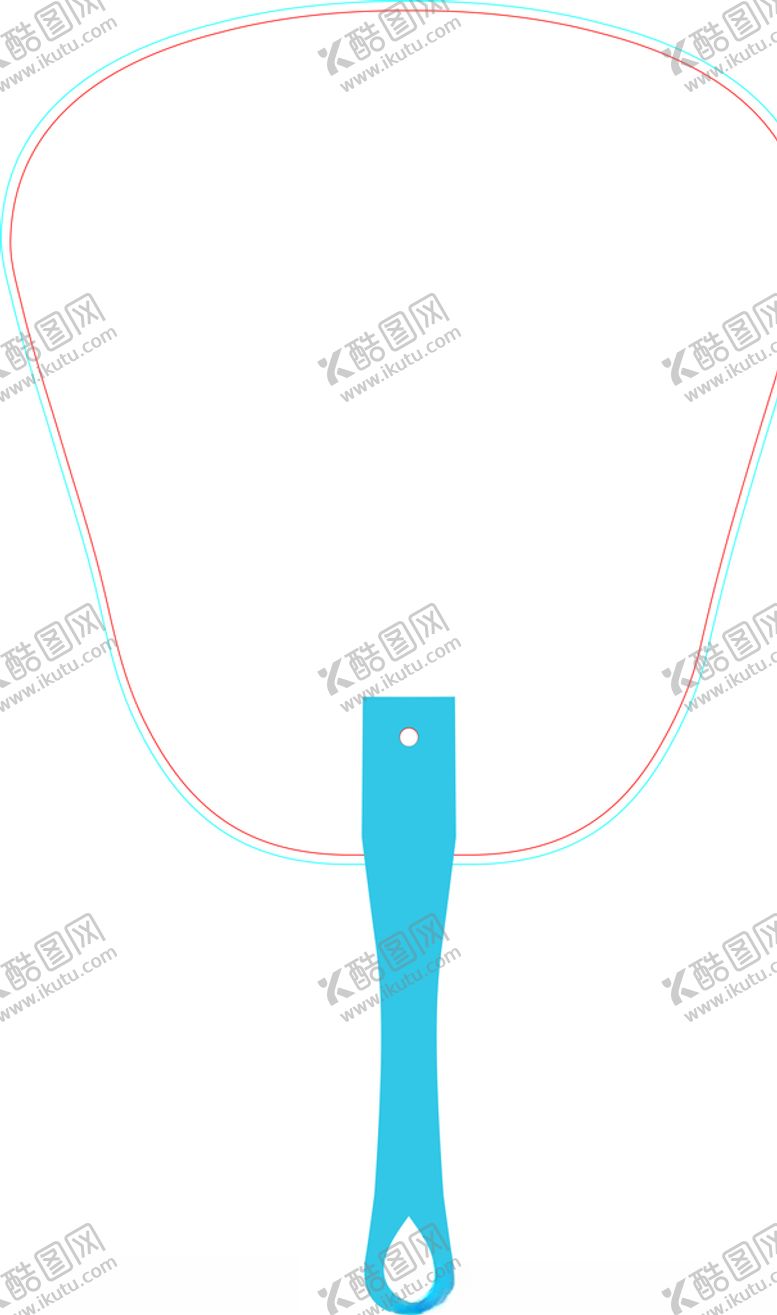 编号：13487010181601424110【酷图网】源文件下载-蓝柄扇