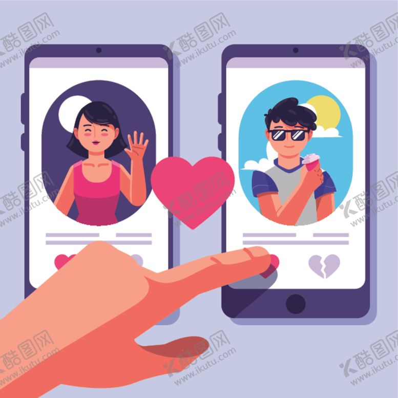 编号：33780306161551423210【酷图网】源文件下载-卡通手机交友