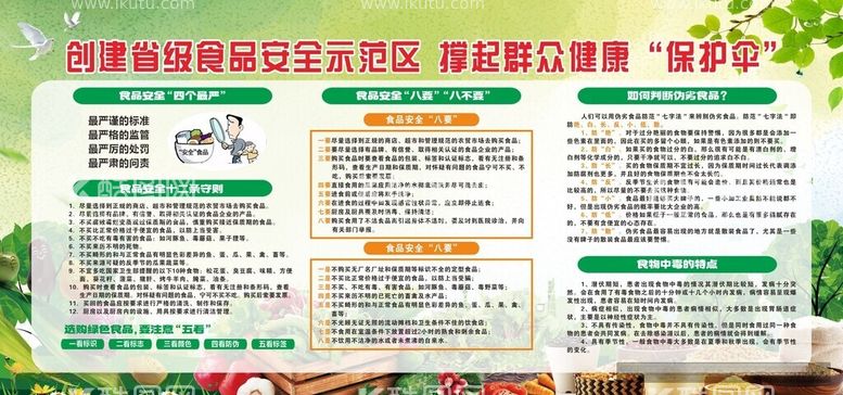 编号：71626712130207431087【酷图网】源文件下载-创建省级食品安全示范区