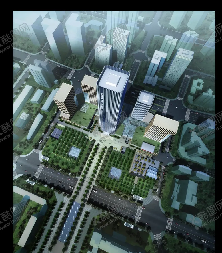 编号：26656104211713333896【酷图网】源文件下载-楼盘景观鸟瞰