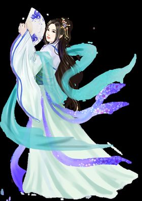 古装帅哥美女插画图片汉服公子手绘端庄