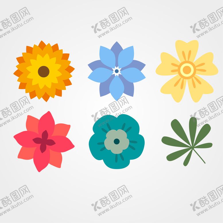 编号：93508409131217019247【酷图网】源文件下载-各种花朵手绘 美丽水彩