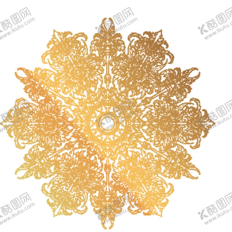 编号：92758009220921448105【酷图网】源文件下载-创意金色花纹图案设计