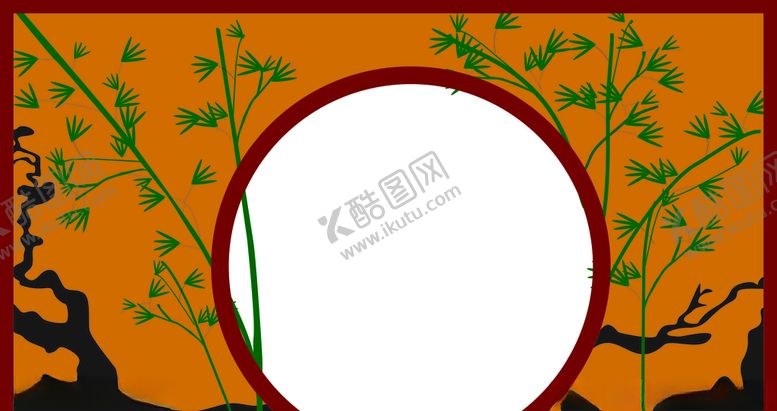 编号：88032810242114177846【酷图网】源文件下载-古风背景屏风
