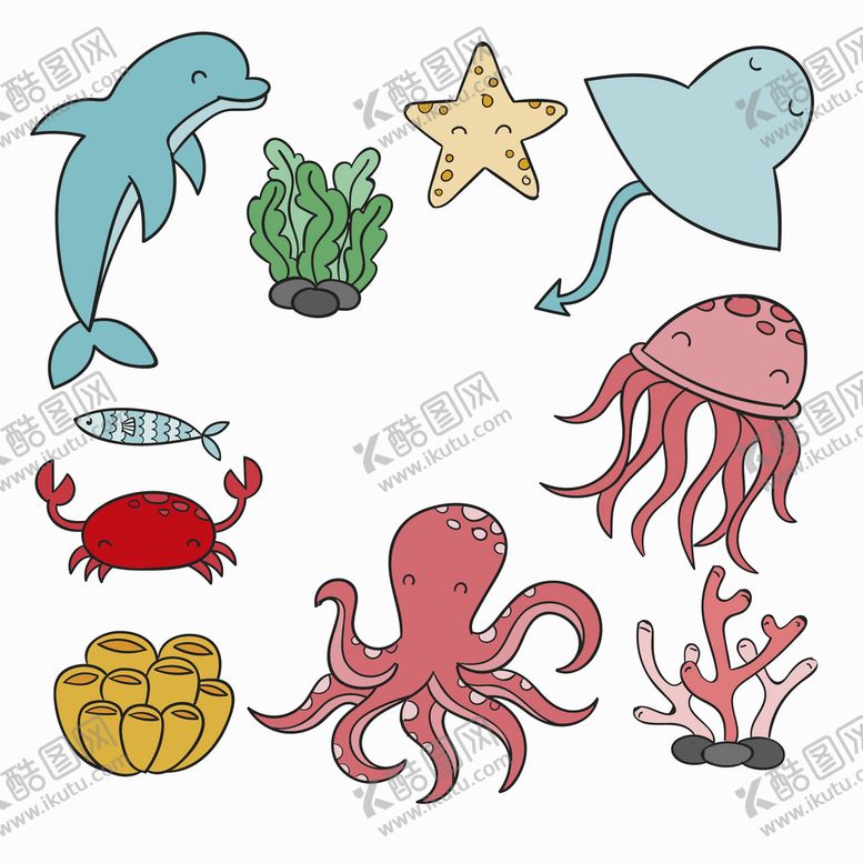 编号：71856209220707268364【酷图网】源文件下载-海洋生物 