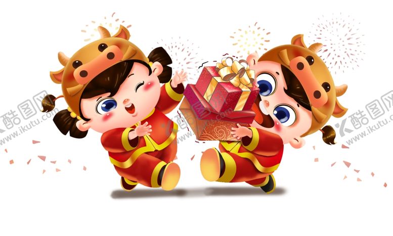 编号：34202809250213085947【酷图网】源文件下载-牛牛年2021小牛卡通