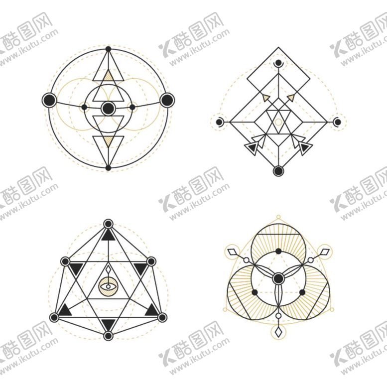 编号：82911712041042178466【酷图网】源文件下载-抽象几何花纹