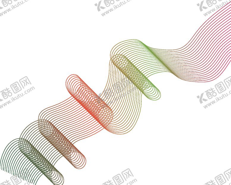 编号：84604709121428302605【酷图网】源文件下载-多彩渐变线条