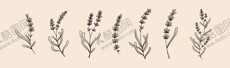 编号：94413410211203022270【酷图网】源文件下载-卡通薰衣草