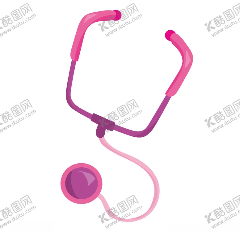编号：82606707021742001404【酷图网】源文件下载-听诊器矢量手绘卡通医疗器械素材