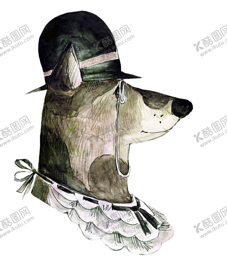 编号：95642401180026369953【酷图网】源文件下载-手绘狗子